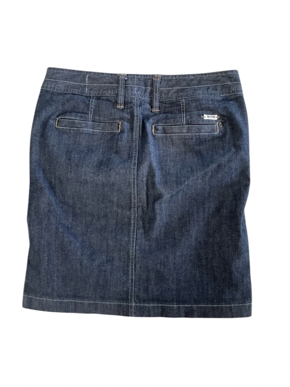 Converse One Star Denim Mini Skirt Size 4 Y2K Button Detail - Picture 3 of 7